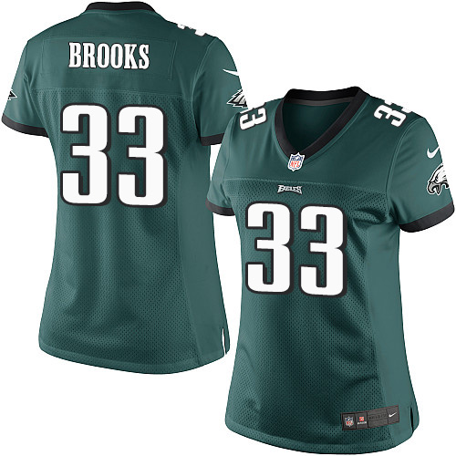 Women's Elite Ron Brooks Nike Jersey Midnight Green Home - #33 NFL Philadelphia Eagles